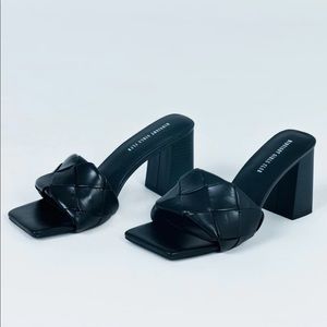 Princess Polly Bisou Woven Heels Size 6